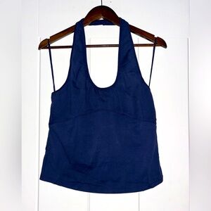 Free People We The Free Charli All Night Halter Tank Top Sz XL Semi Fit Crop NEW